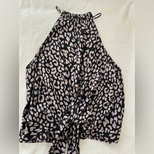 Leopard Print Halter Top